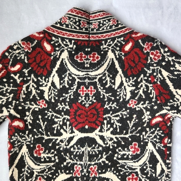 Maxsport Bohemian Longline Open Cardigan in Intricate Floral Pattern - Picture 5 of 8